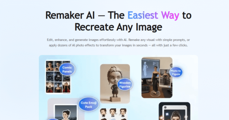 Remacker Remaker AI Review: Features, Pricing & Top Alternatives
