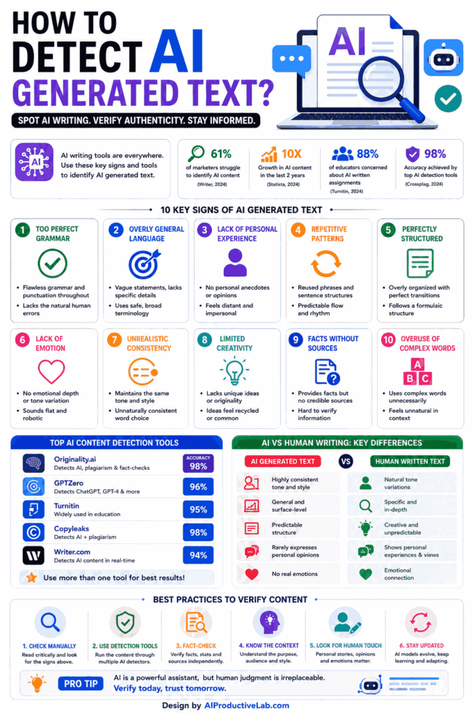 AI Text Detection Infographic Guide
