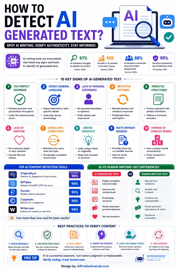 AI Text Detection Infographic Guide